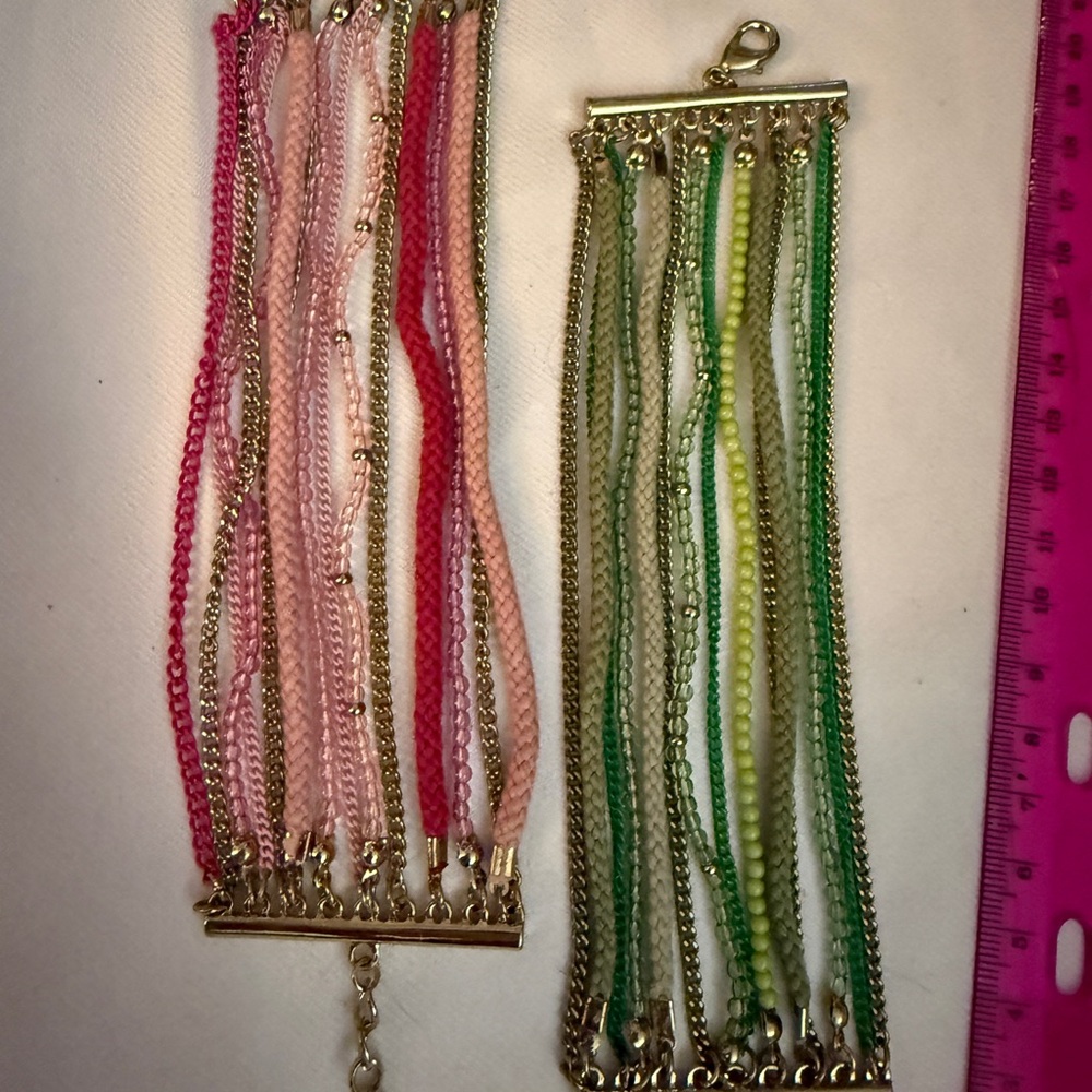 Multicolor Chain Bracelet Set